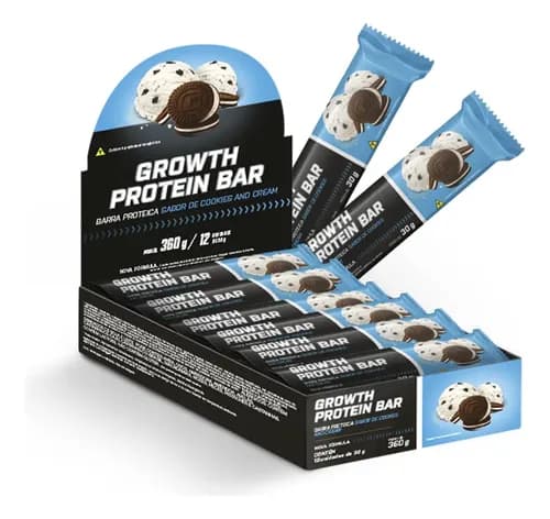 Barra de Proteína Growth Supplements (Caixa 12 Unidades)