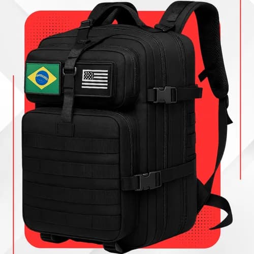 Mochila Tática Militar Impermeável Reforçada 50L Anne