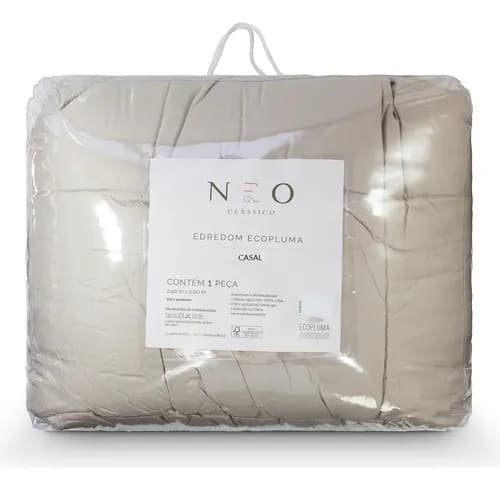 Edredom Casal Camesa Ecopluma Toque de Pluma Bege