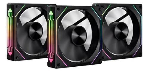 Kit 3 Ventoinhas Pichau Ventus NX ARGB 120mm (Preto) com Cupom
