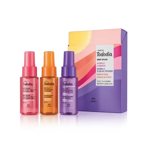 Kit Natura Tododia Body Splash Miniaturas Verão (3 Unidades) por R$ 66,53