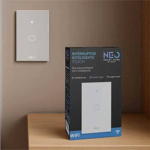 Interruptor Inteligente Wi‑Fi Touch Neo Avant 1 Botão 4x2 Bivolt (Alexa/Google) por R$ 52,42 c/ cupom