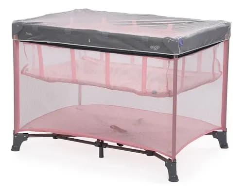 Berço Cozzy Rosa Pastel Estrutura Prática