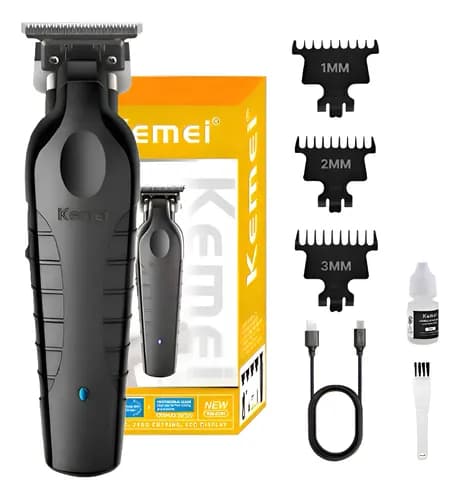 Máquina de Acabamento Kemei KM-2299 Profissional Black