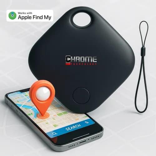 Smart Tag Rastreador GPS Chrome Technology Preto