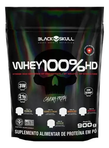 Whey Protein 100% HD Black Skull 900g Cookies