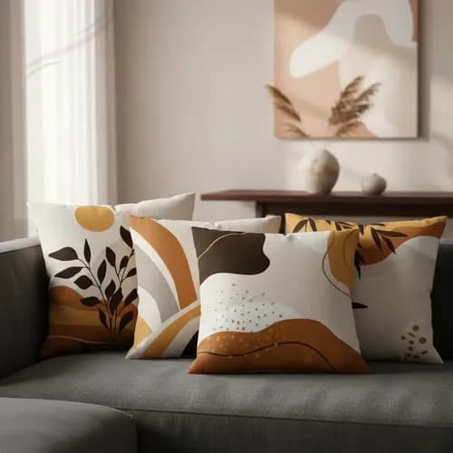 Kit 4 Capas de Almofada 42 x 42 cm com Ziper com Cupom MELICASA
