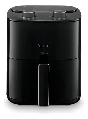 Air Fryer Elgin Facilita Fry 3,5L Preta 1.400W com Grelha Removível