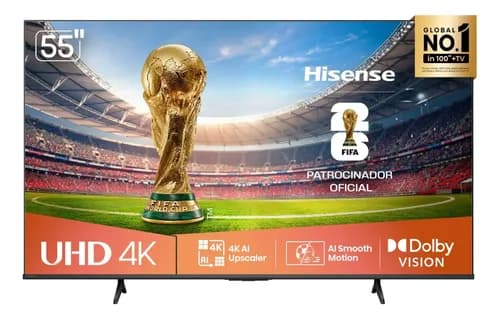 Smart TV Hisense 55A6NV 55" 4K com Dolby Vision por R$ 1.947 (preço mínimo recente)