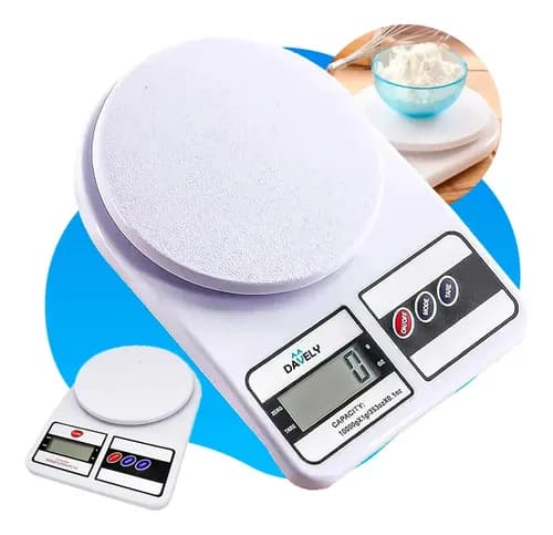 Balança Digital de Precisão Davely Cook até 10kg (Cozinha/Fitness) por R$ 19