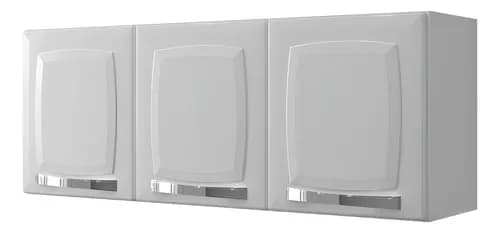 Armario Aereo de Cozinha Itatiaia Rose 3 Portas Branco por R$ 156 no Pix (com cupom)