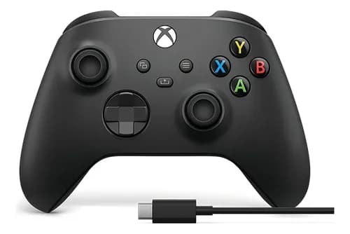 Controle Xbox Series Microsoft + Cabo USB-C Preto