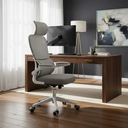 Cadeira de Escritório Ergonômica Luvinco Genebra G500 Cinza
