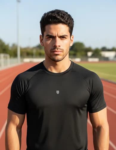 Camiseta Raglan Masculina Dry Fit com Proteção UV