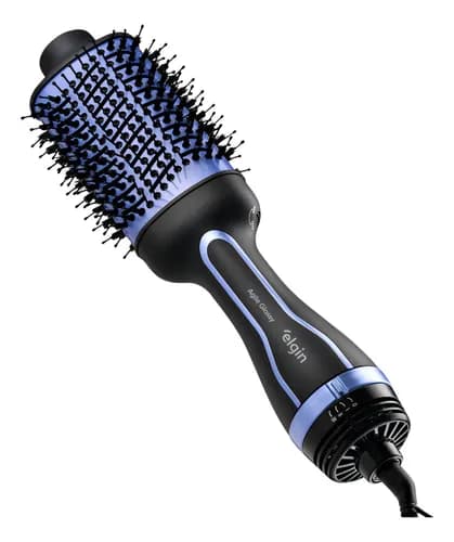Escova Secadora Alisadora Elgin Agile Glossy Roxo 3 em 1 Bivolt
