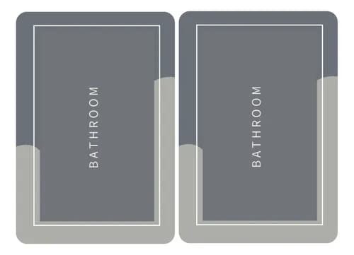 Kit 2 Tapetes Ultra Absorventes Premium para Banheiro