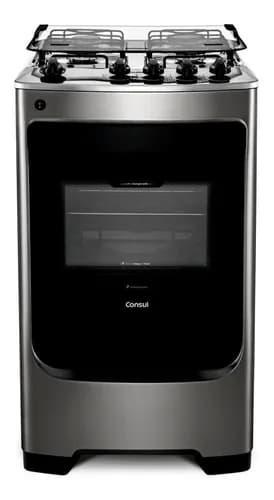 Fogão Consul 4 Bocas Inox com Acendimento Automático - CFO4NAR