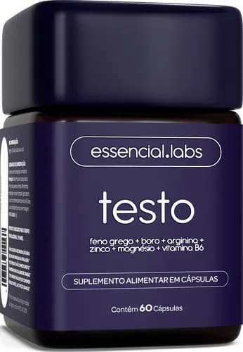 Testo Essencial 60 Cápsulas (Feno-grego + Zinco + Magnésio + B6) em Promoção