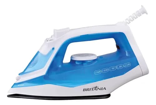 Ferro de Passar a Vapor Britânia BFV202AZ Base Antiaderente por R$ 68