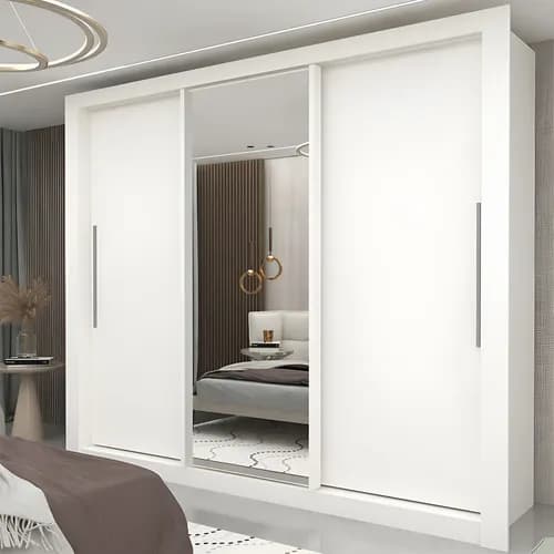 Guarda-roupa Casal Milão Yescasa 3 Portas Corrediças MDF