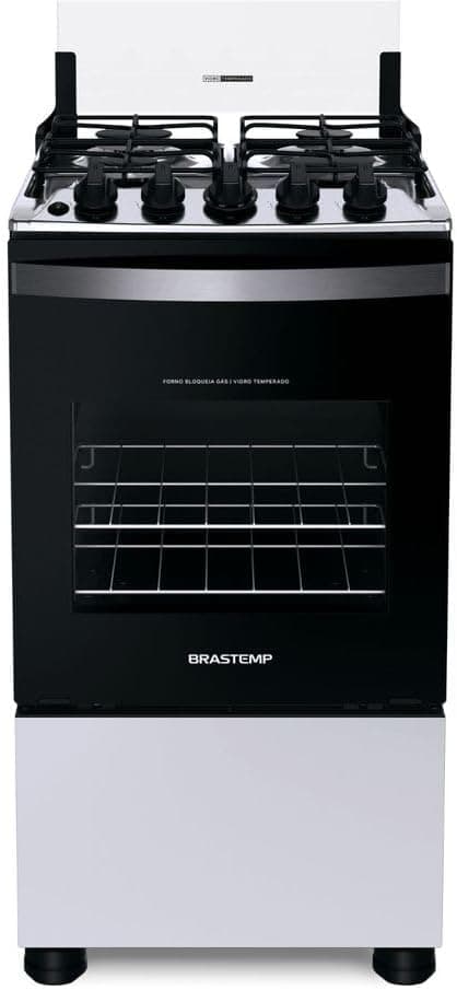 Fogão Brastemp 4 Bocas BFO4NBB Branco Bivolt com Acendimento Automático