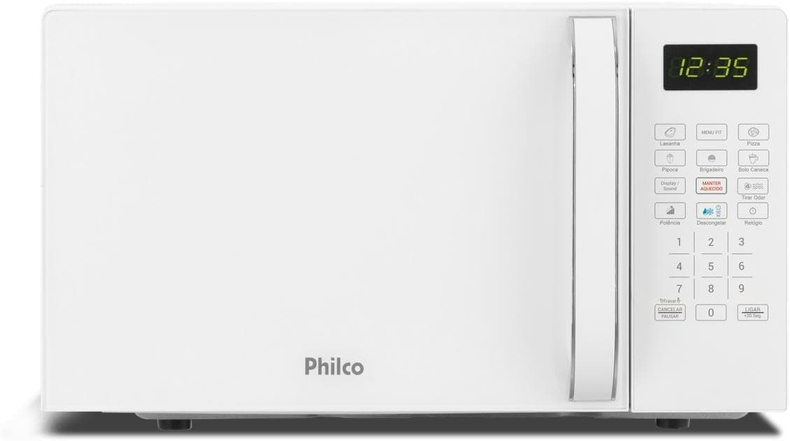 Micro-ondas Philco PMO23B 20L Branco 110V por R$ 372 com frete grátis (cupom no anúncio)