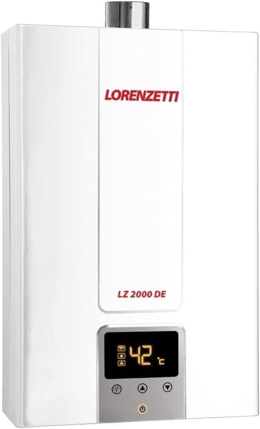 Aquecedor a Gás Lorenzetti LZ 2000 DE-B GN Digital 20L/min Branco (Frete Grátis)