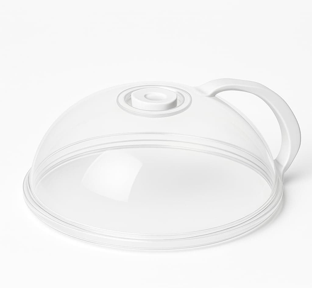 Tampa Protetora para Micro-ondas 26cm BPA Free com Válvula de Vapor e Alça Removível