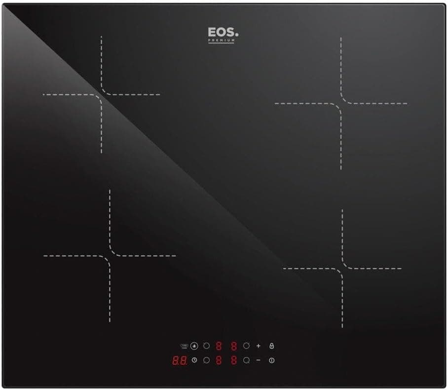 Cooktop de Indução EOS ECI04EP3 4 Bocas 7200W 220V com Painel Touch (Preto) + Cupom TORCIDA