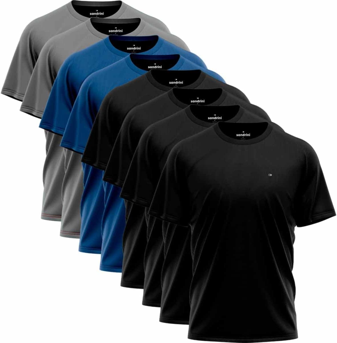 Kit 8 Camisas Dry Fit Sandrini Masculina com Proteção UV por R$ 104 (Frete Grátis)