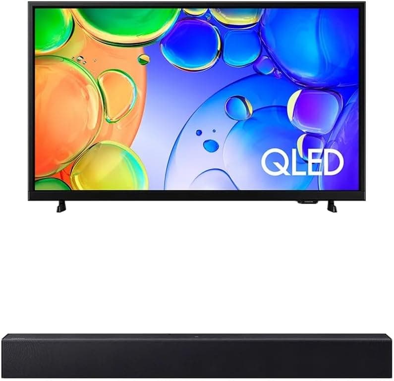 Combo Samsung: Smart TV 43" QLED Full HD Q5F + Soundbar HW-B400F por R$ 1.640 (cupom + frete grátis)