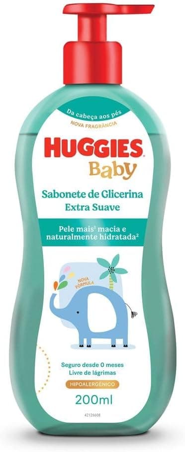Sabonete Liquido Huggies Extra Suave 200ml por R$ 12,39 (Prime)