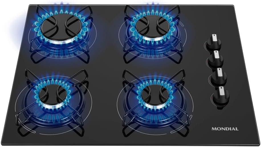 Cooktop a Gas Mondial 4 Bocas CTG-01 Bivolt Preto/Inox por R$ 293 (com cupom)