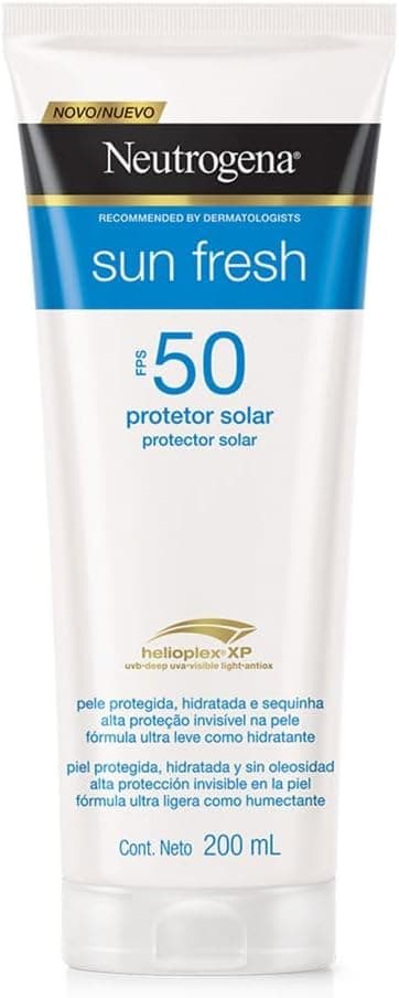 Neutrogena Sun Fresh Protetor Solar Corporal FPS 50 200ml por R$ 43,25 com cupom + frete grátis