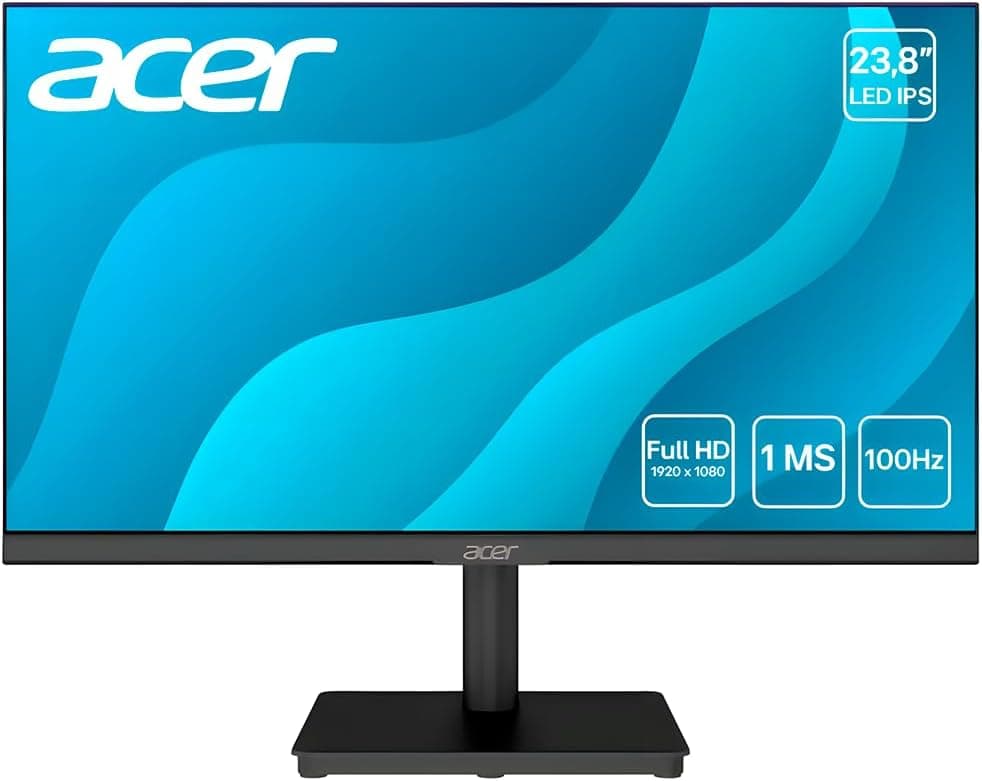 Monitor Acer MK241Y 23,8" IPS Full HD 100Hz 1ms HDMI/VGA (Zero Frame) por R$ 399 com cupom