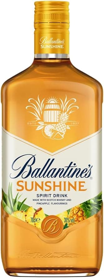 Whisky Ballantine's Sunshine Abacaxi 700ml por R$ 51,46/un comprando 2 (Prime + cupom)