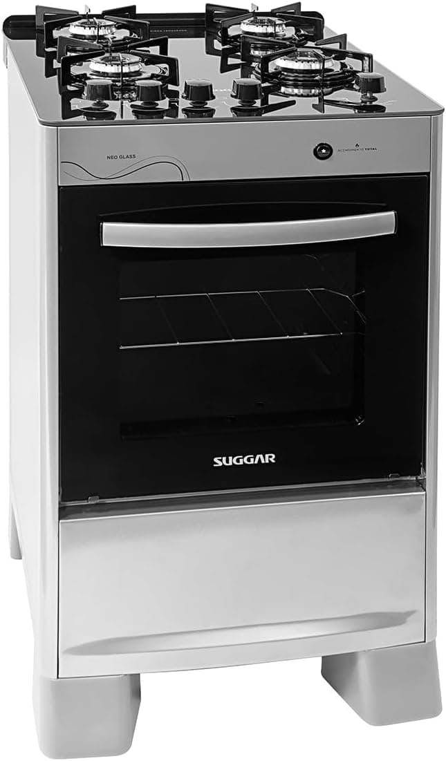 Fogão Suggar Neo Glass 4 Bocas Mesa de Vidro FGVNG410PRIX por R$ 639 no Pix