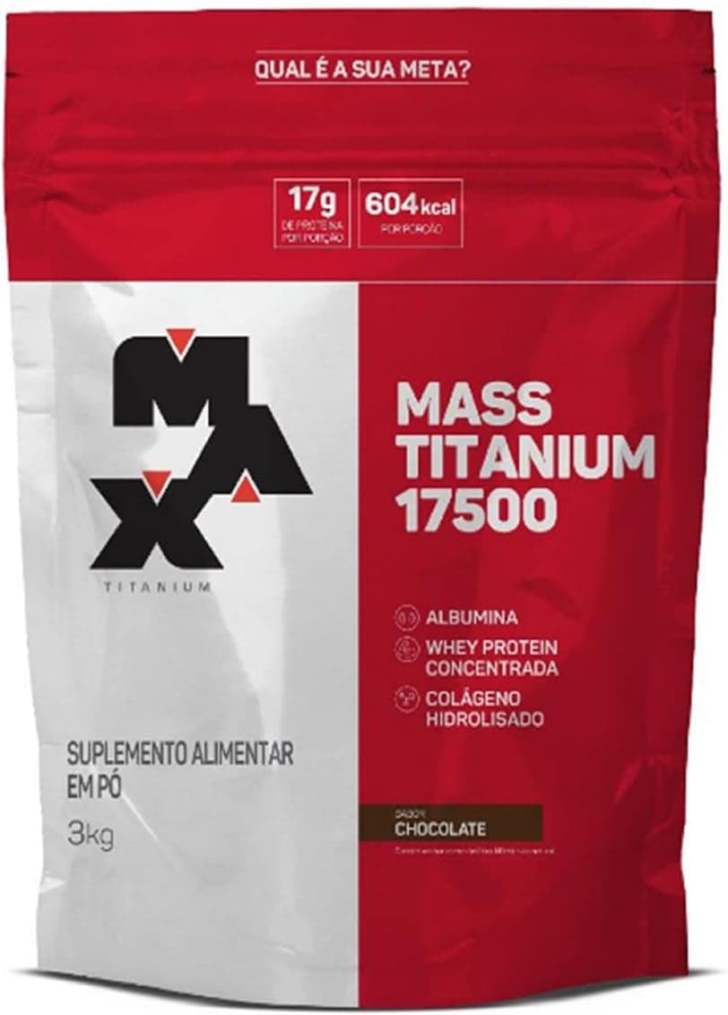 Mass Titanium 17500 3kg Chocolate (Max Titanium) com Frete Gratis e Cupom