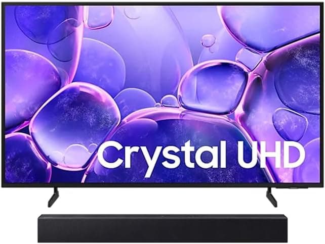 Combo Samsung Smart TV 50" Crystal UHD 4K U8100F 2025 + Soundbar HW-B400F/ZD por R$ 2.224 (cupom HOJETEM)