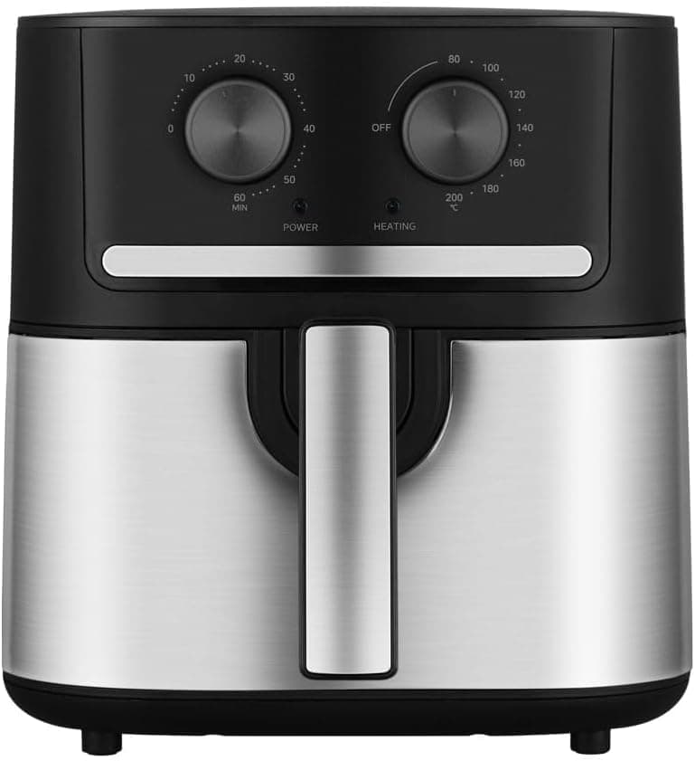 Air Fryer Midea Cyclone 5,5L Preto e Inox por R$ 262 (com cupom + frete grátis)