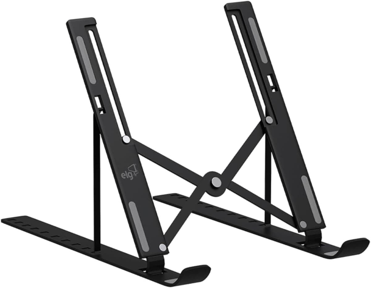 Suporte de Mesa Portatil ELG NTB8520B para Notebook 10 a 17,3 (10 Niveis) com Bolsa - R$ 19