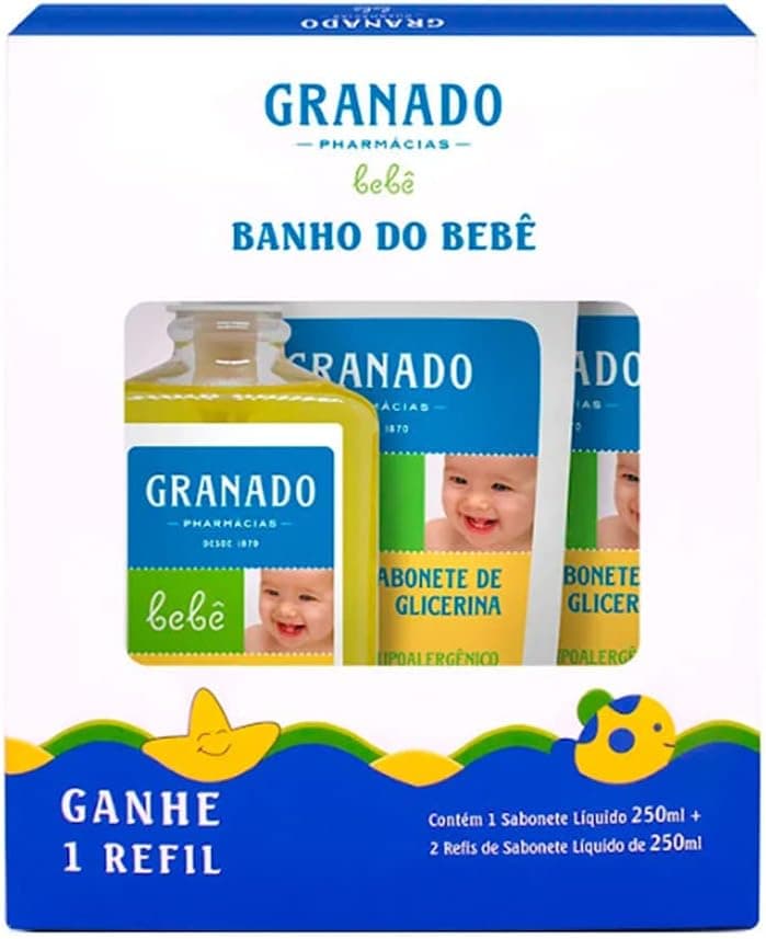 Kit Banho Granado Bebê Tradicional por R$ 35,90 (Prime + Frete Grátis)