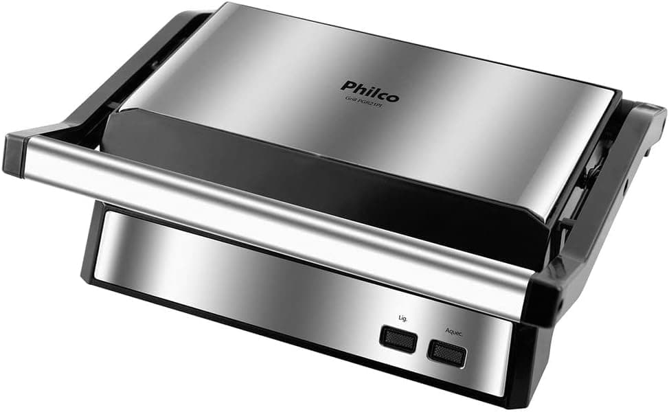 Grill e Sanduicheira Philco PGR21PI 2 em 1 Inox 220V por R$ 99 (Prime + cupom)