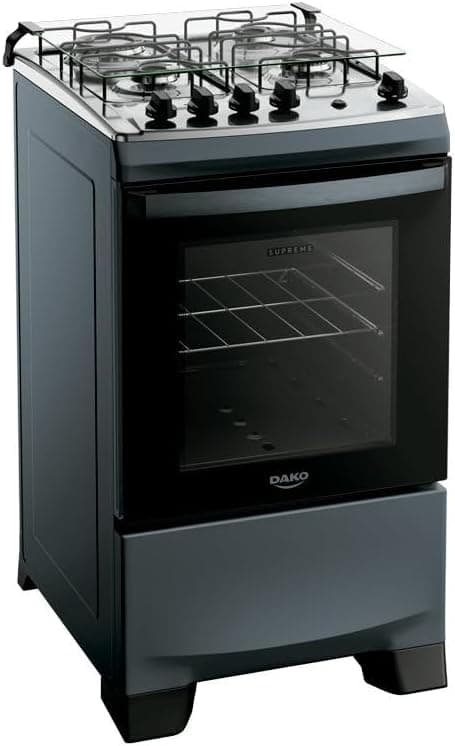 Fogao 4 Bocas Dako Supreme Titanium com Mesa Inox por R$ 856 no Pix + Frete Gratis