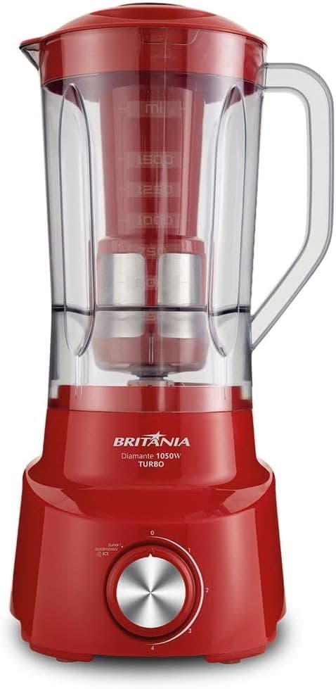 Liquidificador Britânia Diamante 800 900W 110V Vermelho por R$ 98,91 (frete grátis)