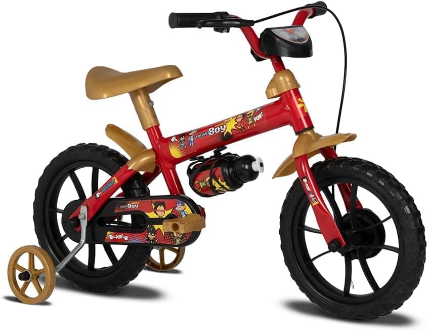Bicicleta Infantil Verden Hero Boy Aro 12 com Rodinhas e Garrafinha por R$ 168 (Pix + Cupom)