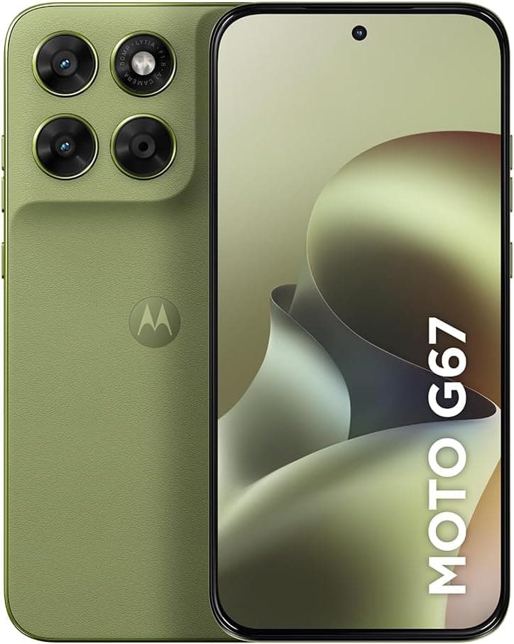 Smartphone Motorola Moto G67 5G 128GB 12GB RAM Boost 50MP AMOLED 120Hz - Verde Claro