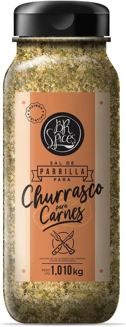 Sal de Parrilla BR Spices para Carnes 1,010kg com cupom (frete grátis Prime)