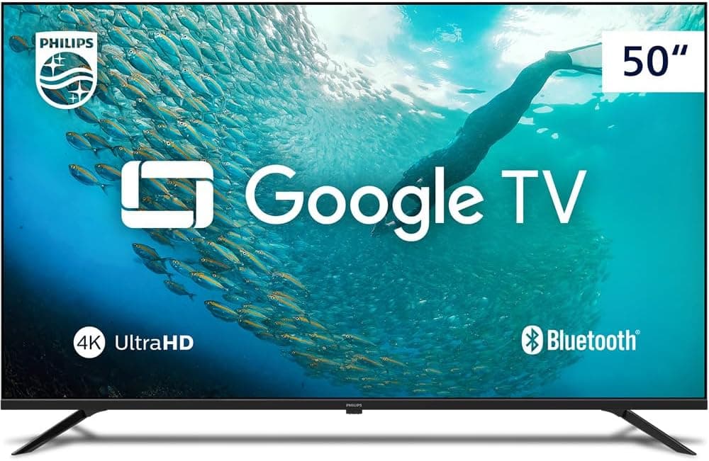 Smart TV Philips 50" 4K UHD Google TV 50PUG7019/78 com HDR por R$ 1.874,28 (frete grátis)