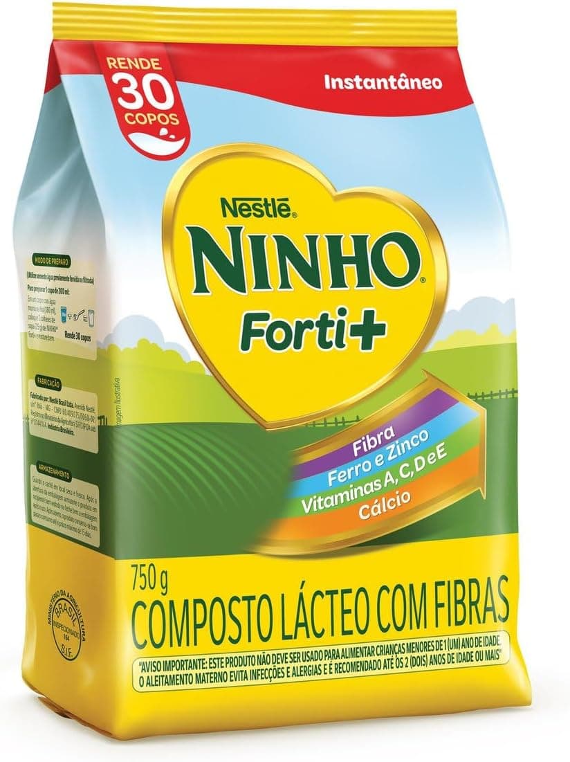 Composto Lacteo Nestle Ninho Forti+ 750g por R$ 29,99 (frete gratis Prime)